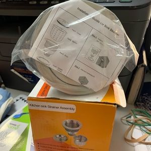 Kitchen sink strainer never used